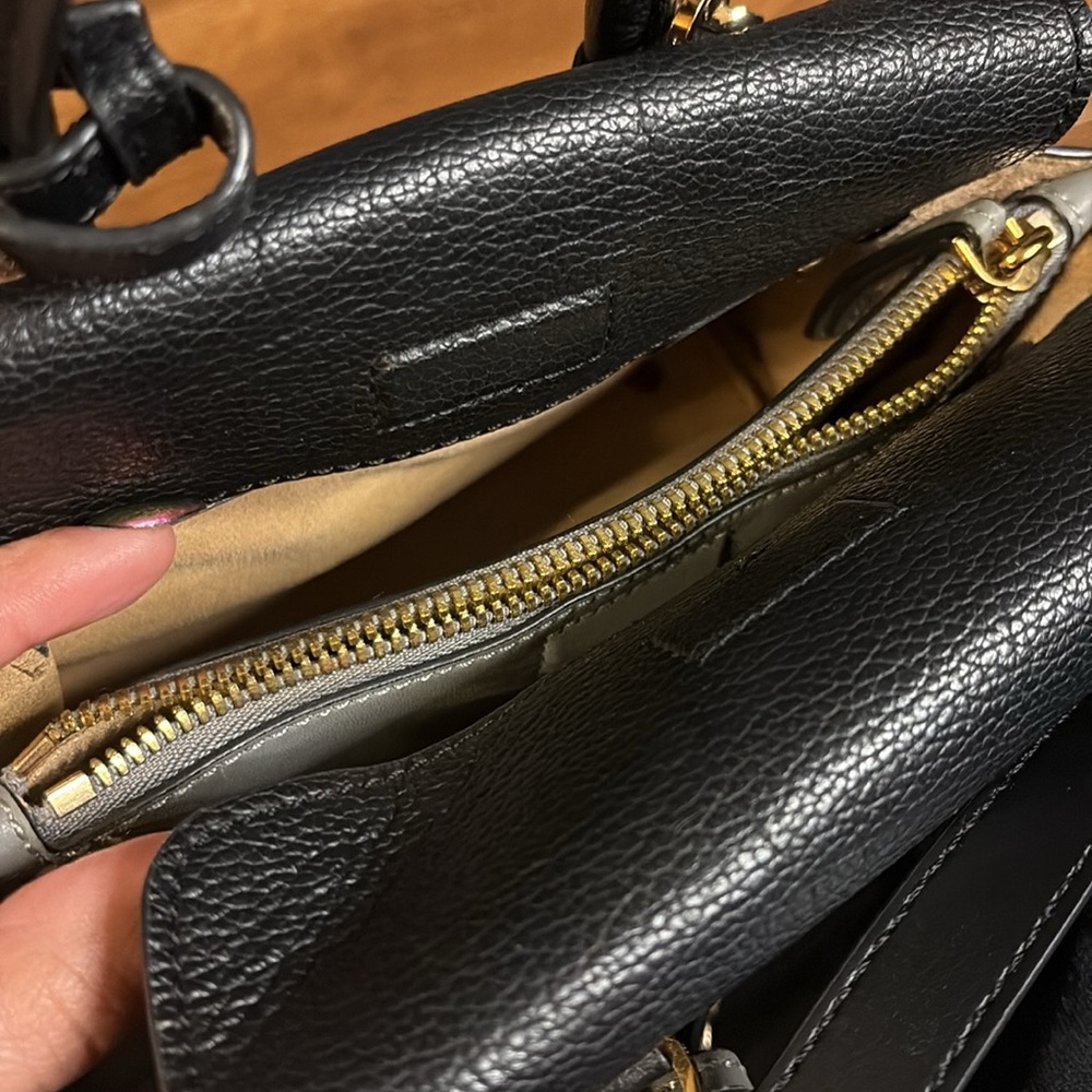 MCM Mini Black Satchel with Chain Strap - Picture 9 of 9